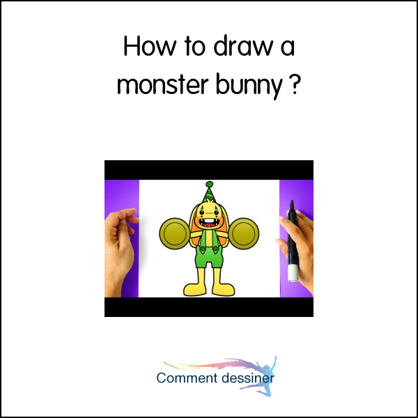 How to draw a monster bunny